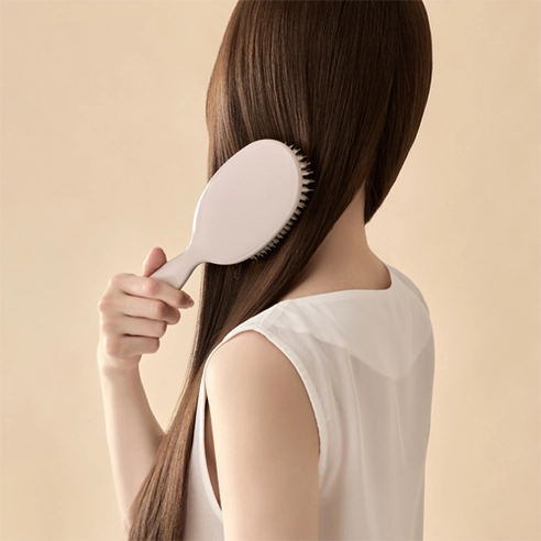 Silky Bristle Hair Brush, Pink Gray, 1pack - Image 4