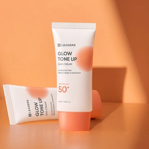 LEADERS Glow Tone Up Sun Cream [SPF 50+/PA++++], 50ml, 2packs - Image 5