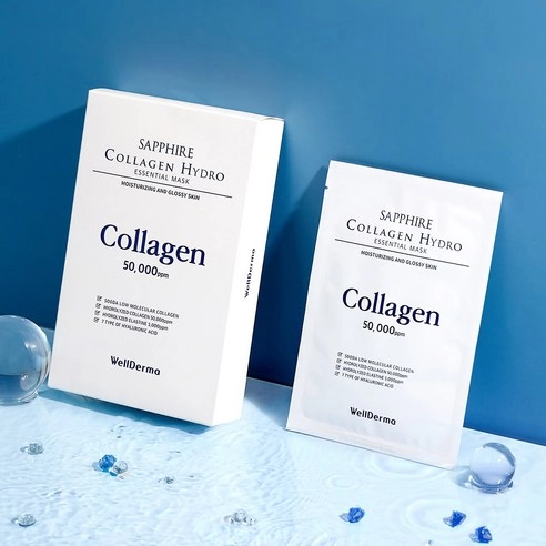 Sapphire Collagen Hydro Essential Mask, 30ml*10ea, 1pack - Image 3