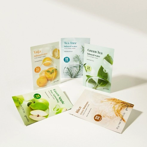 Tea Tree Infused Water Mild Sheet Mask, 10ea, 1pack - Image 2