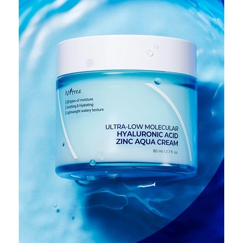 Ultra-Low Molecular Hyaluronic Acid Zinc Aqua Cream, 80ml, 1pack - Image 2
