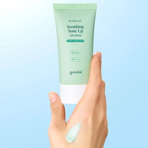 Heartleaf Soothing Tone-up Sun Cream (Green Correcting) [SPF50+/PA++++] - Image 2