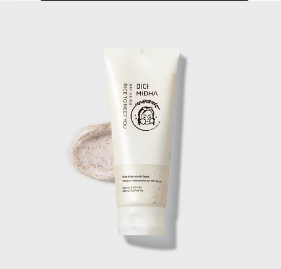 Rice Bran Scrub Foam, 150ml, 1pack - Image 2