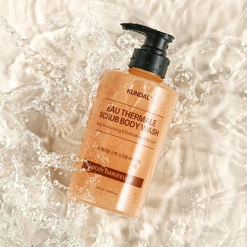 Eau Thermale Scrub Body Wash [Cozy Dazzling], 500ml, 1pack - Image 3