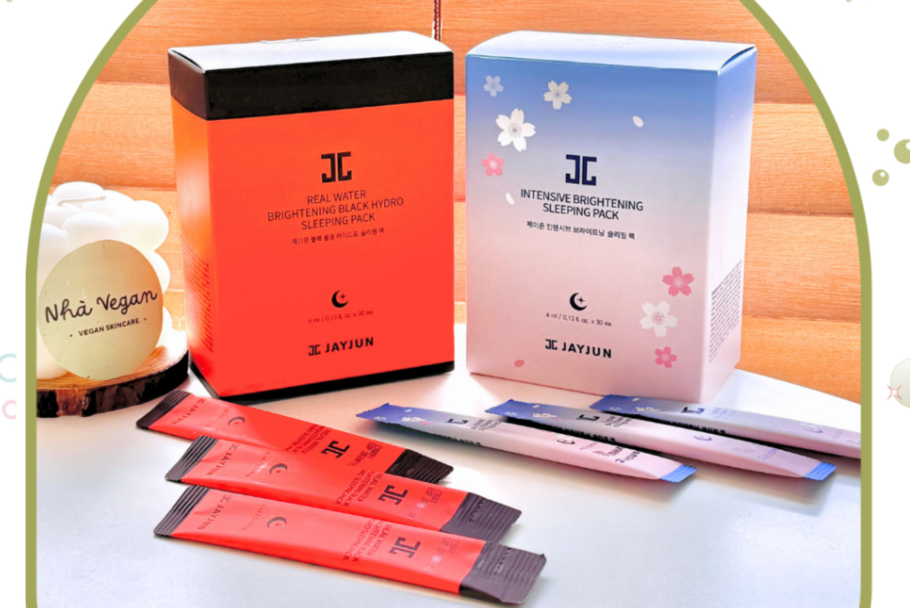 Real Water Brightening Black Hydro Sleeping Mask, 4ml*30ea, 1pack - Image 2