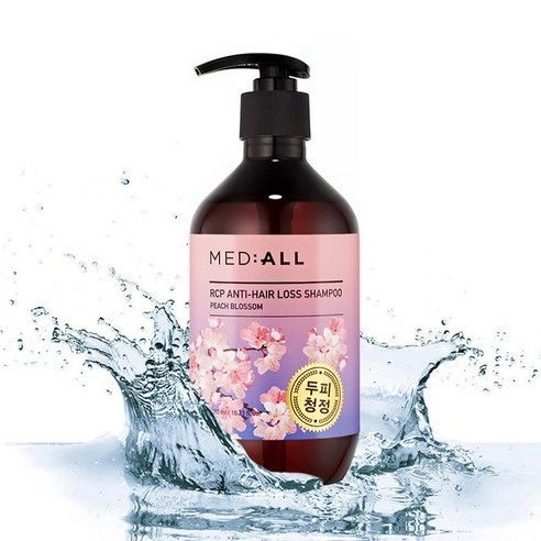 RCP Anti Hair Loss Shampoo [Peach Blossom], 480ml, 1pack - Image 2
