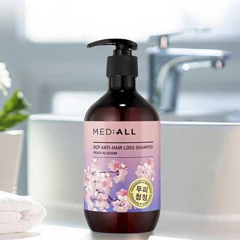 RCP Anti Hair Loss Shampoo [Peach Blossom], 480ml, 1pack - Image 3