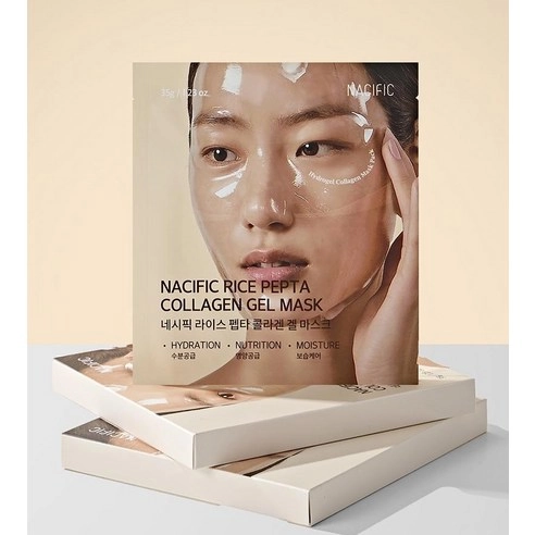 Rice Pepta Collagen Gel Mask, 4ea, 1pack - Image 2