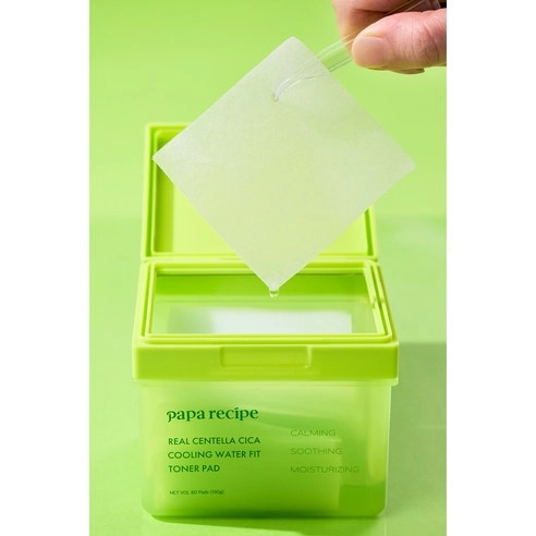 Real Centella Cica Cooling Water Fit Toner Pad - Image 2