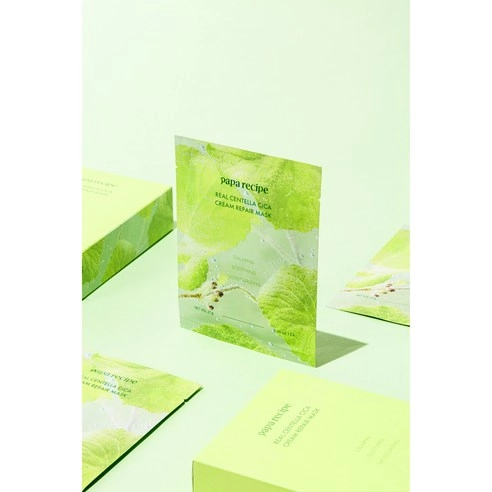 Real Centella Cica Cream Repair Mask, 10ea, 1pack - Image 3