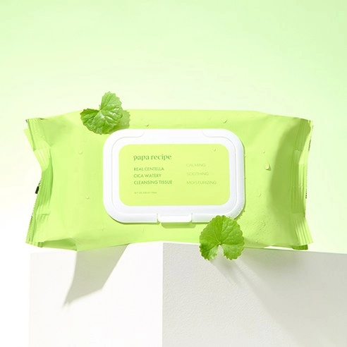 Real Centella Cica Watery Cleansing Tissue, 100ea, 1pack - Image 4