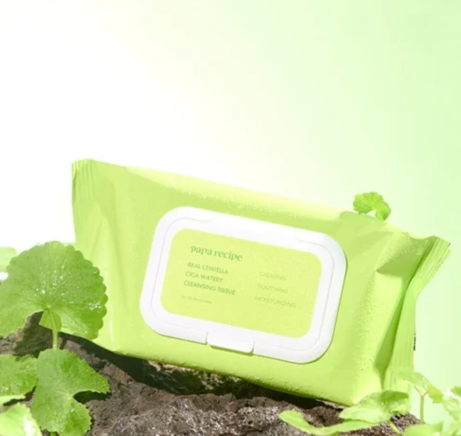 Real Centella Cica Watery Cleansing Tissue, 100ea, 1pack - Image 2