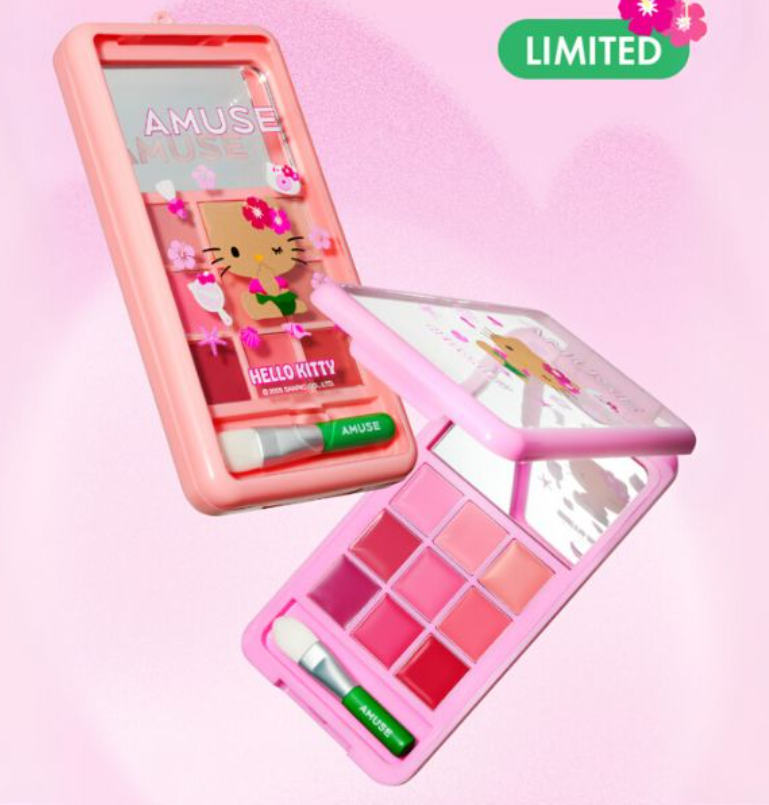 Tanning Hello Kitty - Lip & Cheek Palette Phone, 4.5g, 02 Berry Fizz, 1pack - Image 2