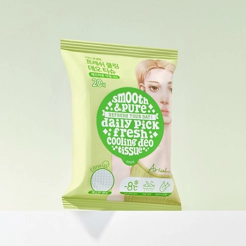 Smooth & Pure Fresh Cooling Deo Tissue, 20ea+20ea - Image 4