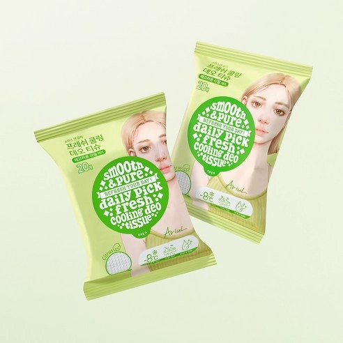 Smooth & Pure Fresh Cooling Deo Tissue, 20ea+20ea - Image 7