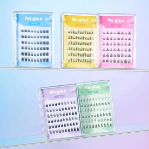 No Glue Eyelash [Sherbet], 54ea, 1pack - Image 2