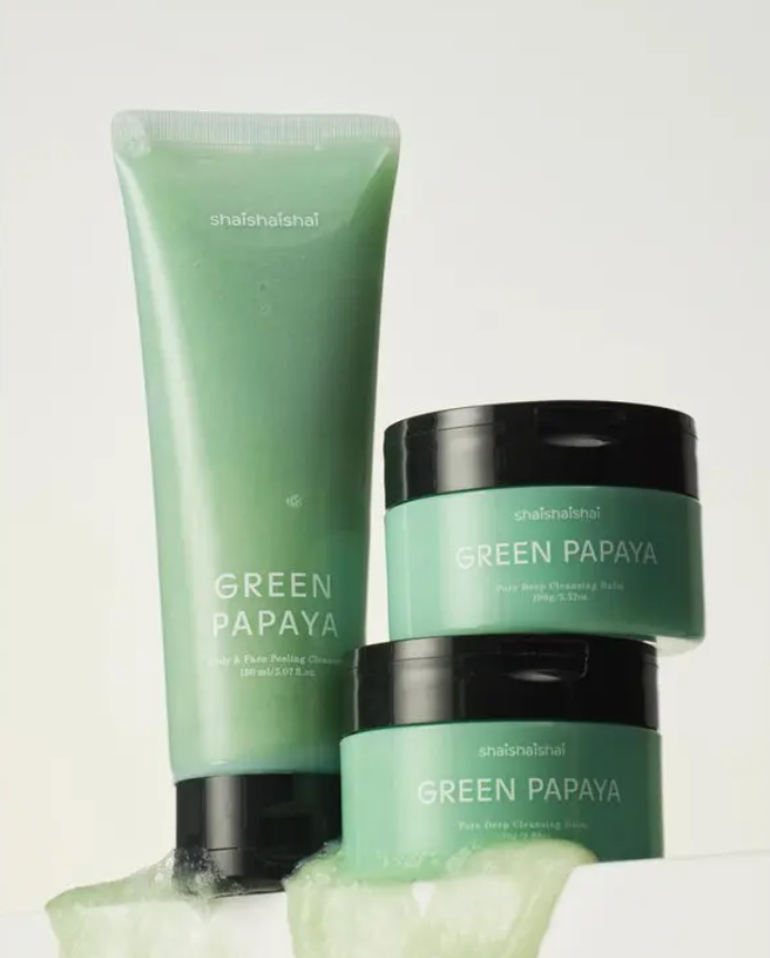 Green Papaya Body and Face Peeling Cleanser, 150ml, 1pack - Image 2