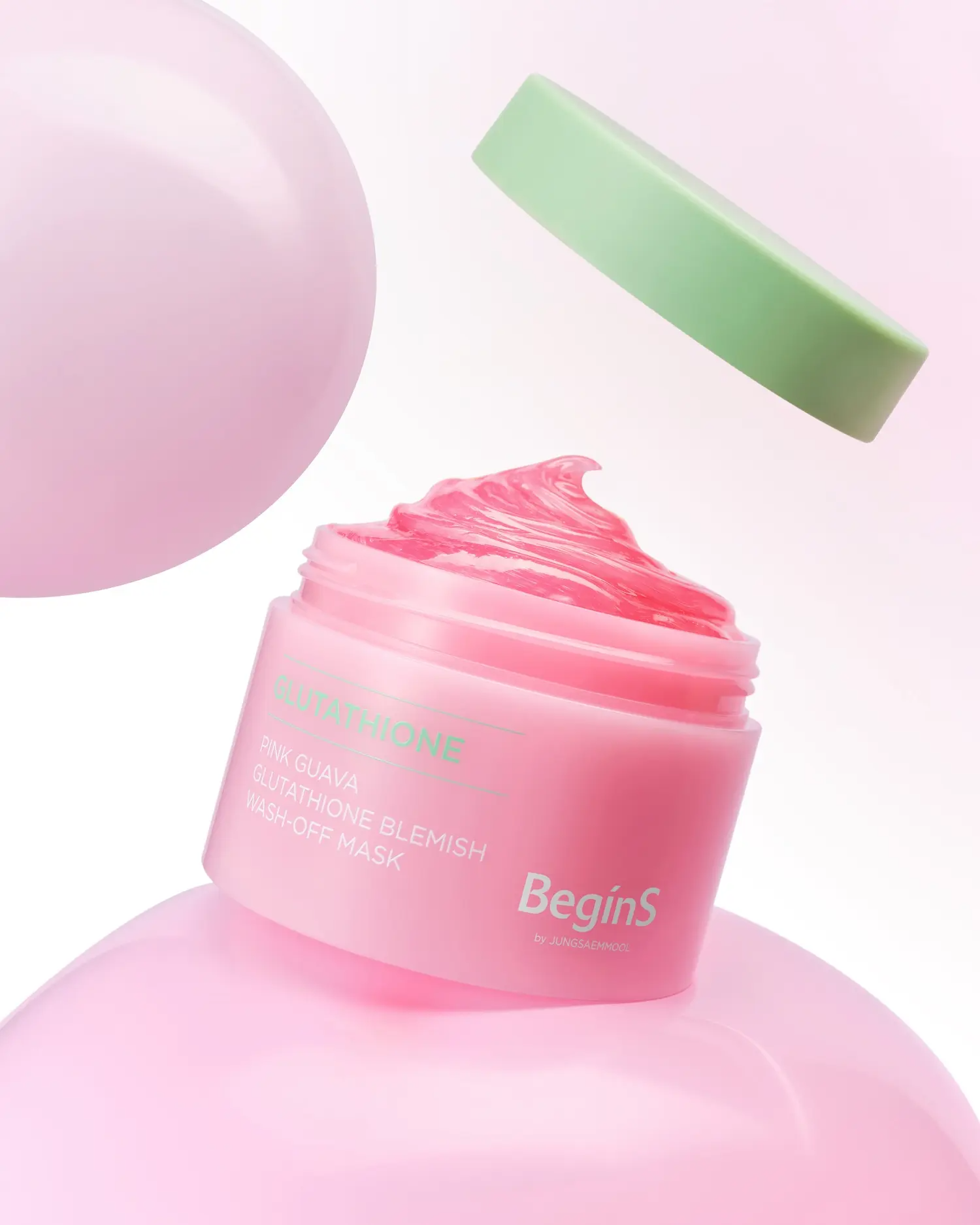 Pink Guava Glutathione Blemish Wash-Off Mask, 90g, 1pack - Image 2