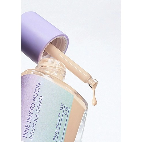 Layering Fit Pine Phyto-Mucin Serum BB Cream [SPF50+/PA++++], 30ml, Bran, 1pack - Image 5