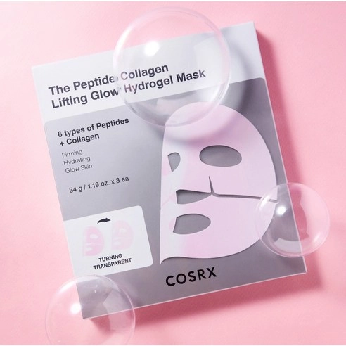 The Peptide Collagen Lifting Glow Hydrogel Mask, 3ea, 1pack - Image 2