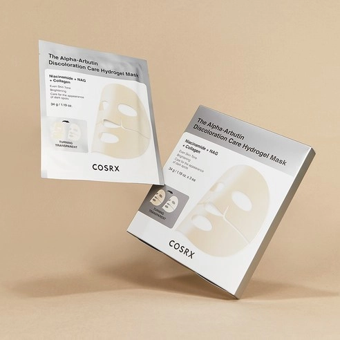 The Alpha Arbutin Discoloration Care Hydrogel Mask, 34g*3ea, 1pack - Image 2