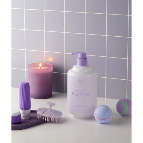 Deep Moisture Cotton Body Wash [Baby Powder Scent], 1,000ml, 1pack - Image 3