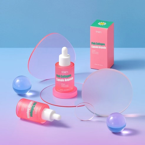 Pink Collagen Capsule Ampoule, 30ml, 1pack - Image 3