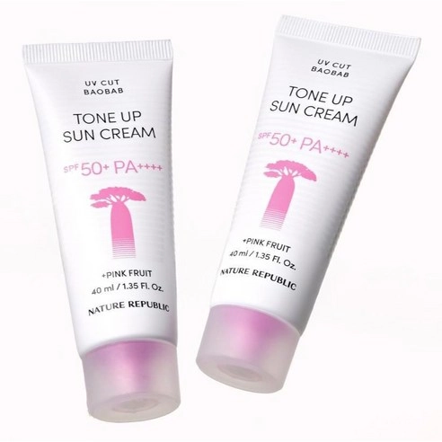 UV Cut Baobab Tone-up Sun Cream, 40ml+40ml