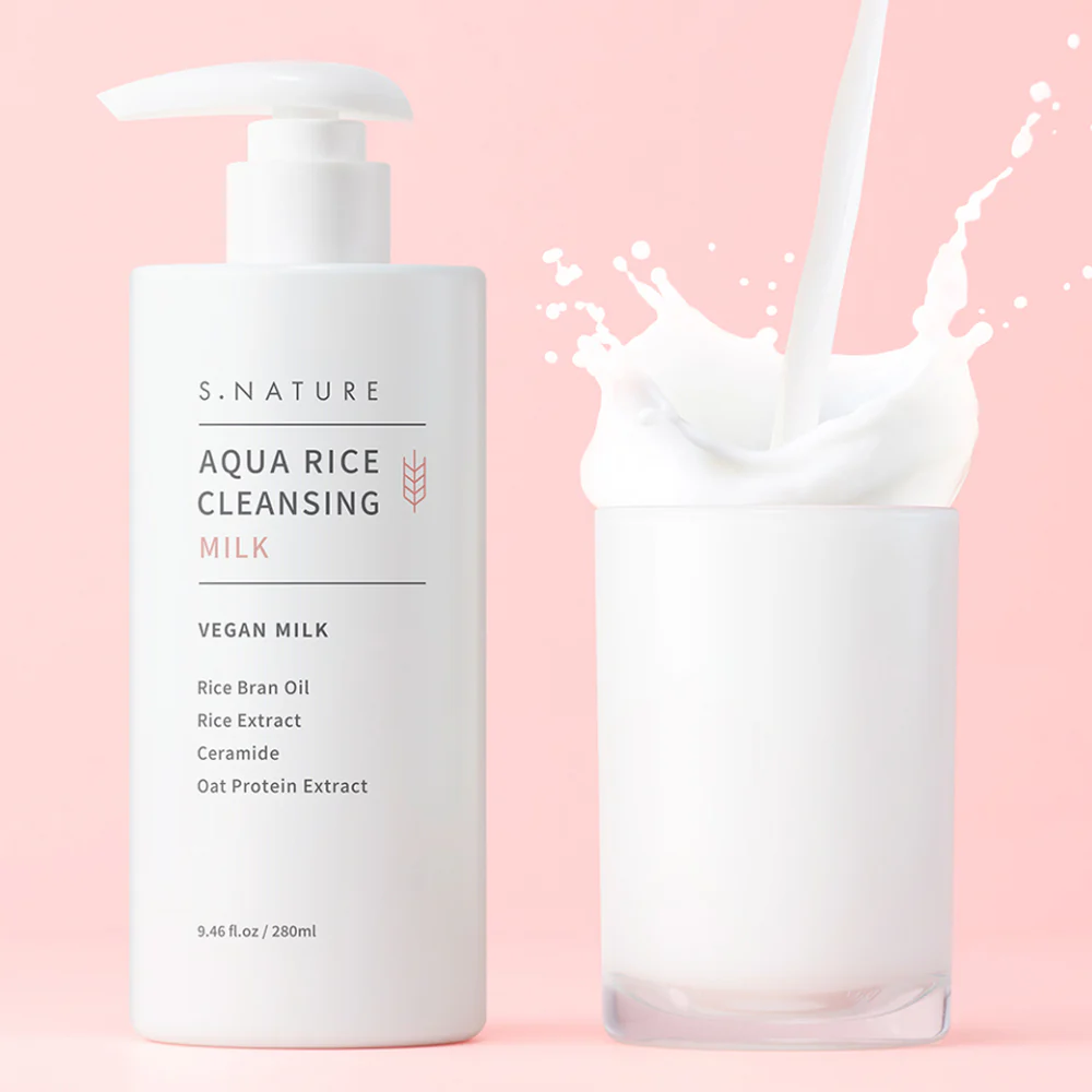 Aqua Rice Cleansing Milk, 280ml, 1pack - Image 2