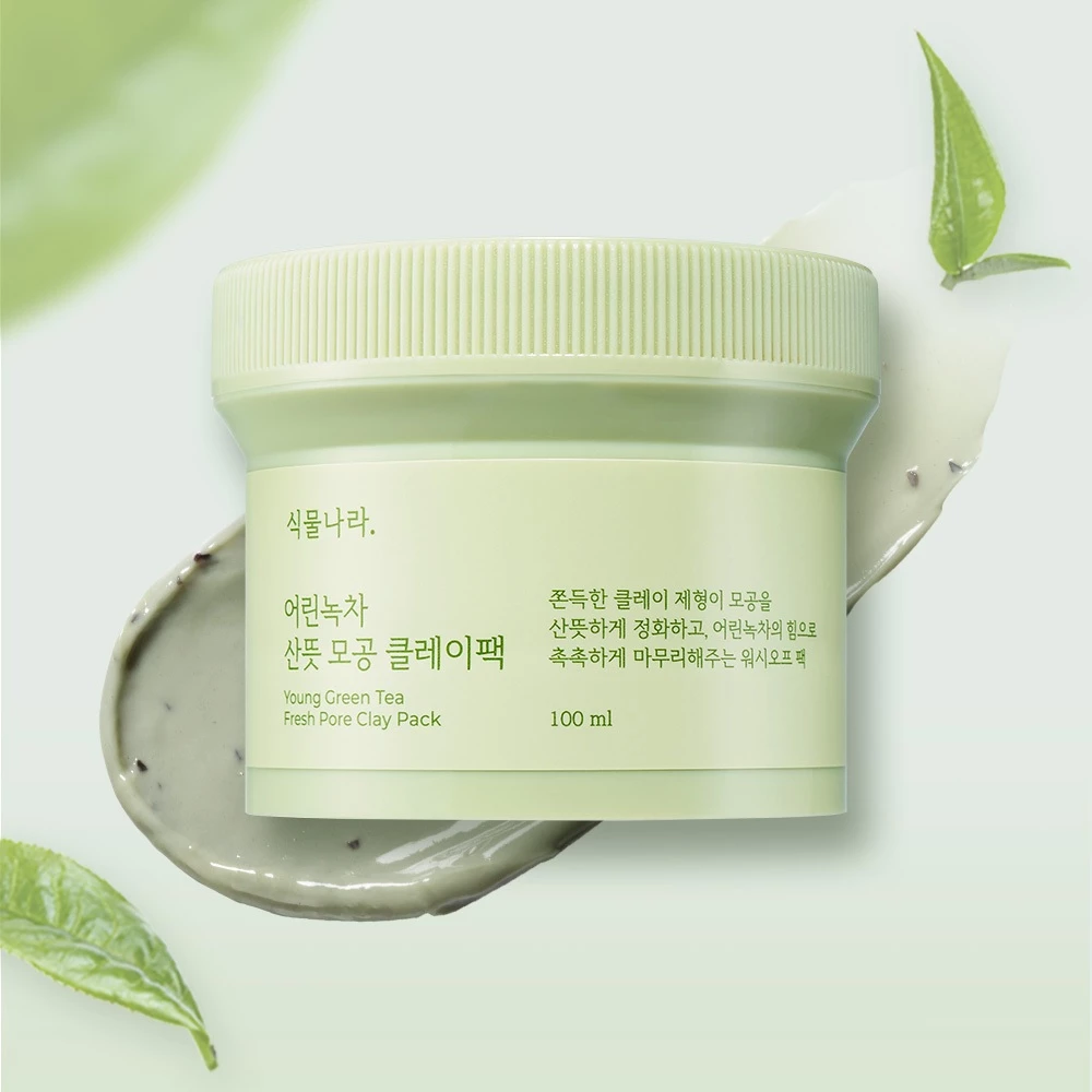 Young Green Tea fresh Pore Clay Pack, 100ml+100ml+100ml+100ml - Image 2