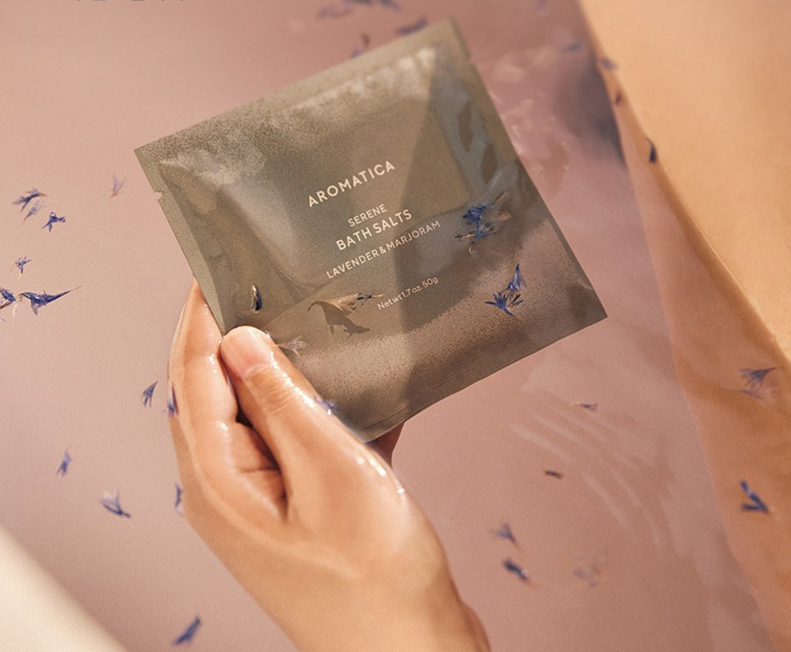 Surren Bath Salt Lavender & Marjoram, 50g, 1pack - Image 2