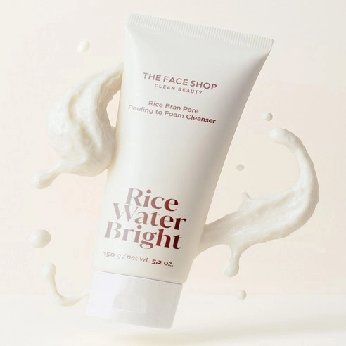 Rice Water Bright Rice Bran Pore Peeling to Foam Cleanser, 150g, 1pack - Image 4