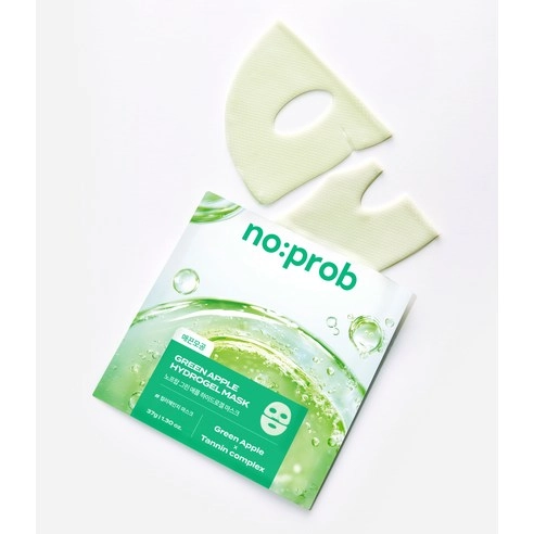 Green Apple Hydrogel Mask, 5ea, 1pack - Image 3