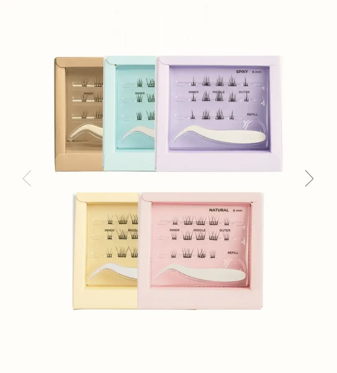 No Glue Eyelash [Softbrown], 24ea, 1pack - Image 2