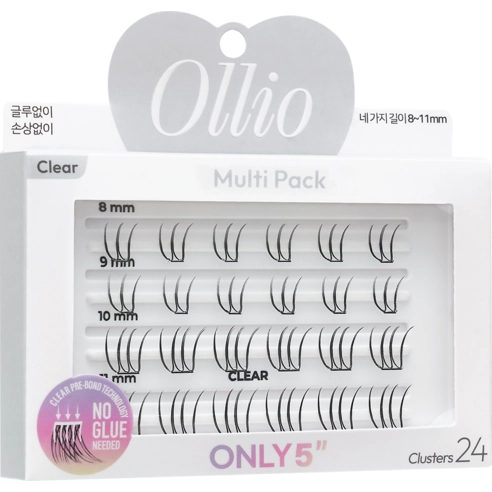 No Glue Eyelash [Clear], 24ea, 1pack - Image 3