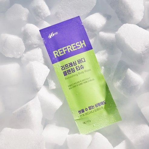 Refreshing Body Wipes, 10ea, 1pack - Image 2