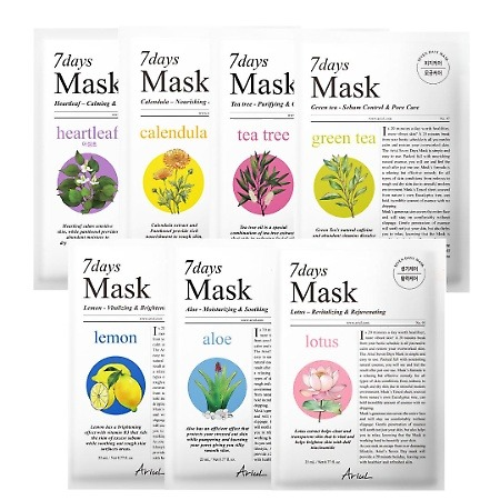 7 Days Mask [Heartleaf], 10ea, 1pack - Image 2