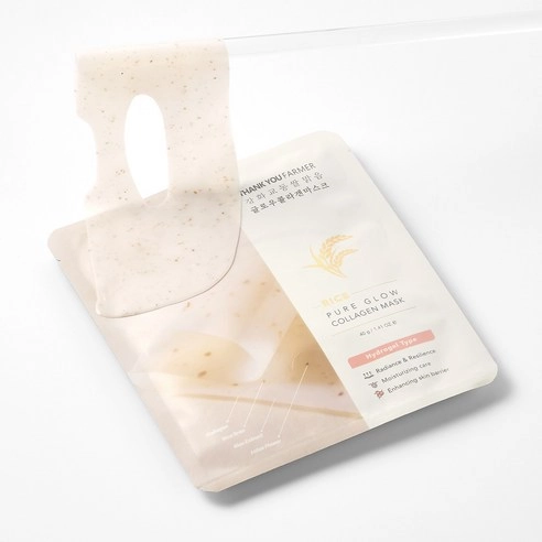 Ganghwa Gyodong Rice Clear Glow Collagen Mask, 40gx4ea, 1pack - Image 6