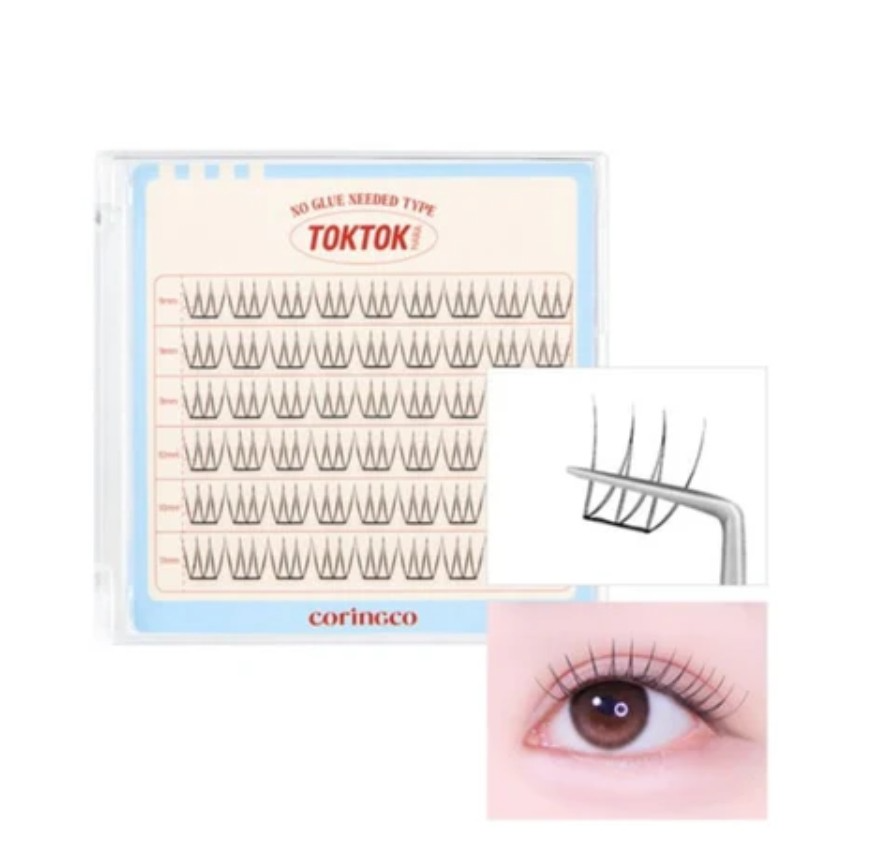 Toktok Hara #No Glue Eyelash [Pure], 54ea, 1pack - Image 3