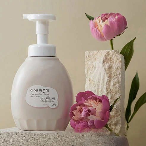 Premium Clean Vegan Hand Soap [Peony], 450ml, 1pack - Image 4
