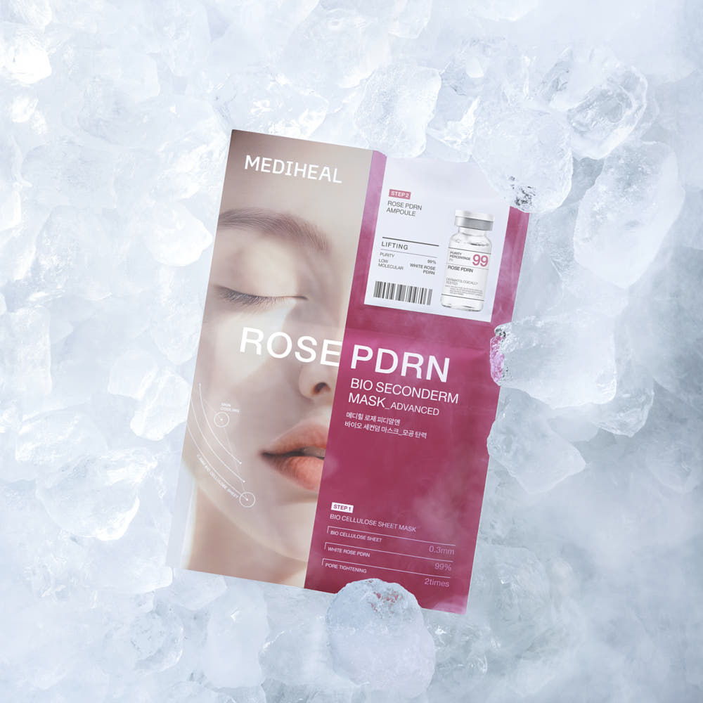 Rose PDRN Bio Seconderm Mask [Pore Elasticity], 10ea, 1pack - Image 3
