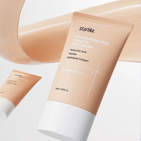Foundation free Tone-Up Sun Cream [SPF50+/PA++++], 50ml, 1pack - Image 3