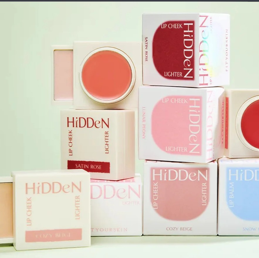 Lip Cheek Hidden Lighter & Lip Balm Hidden Lighter, 2.7g+2.3g, 03 Bring Sunset, 1pack - Image 2