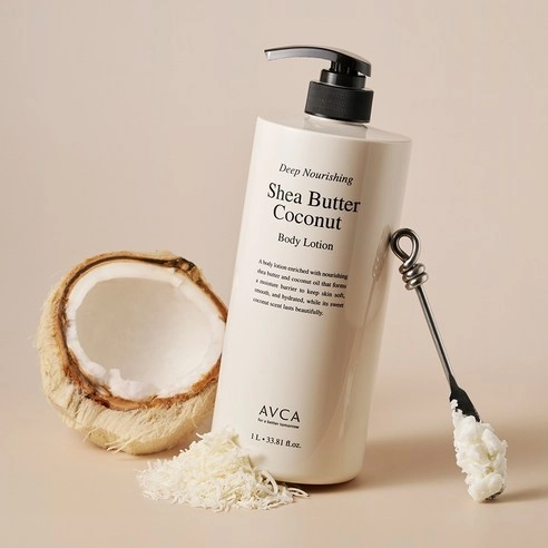 Deep Nourishing Body Lotion [Shea Butter & Coconut], 1,000ml, 1pack - Image 3