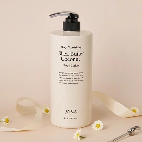 Deep Nourishing Body Lotion [Shea Butter & Coconut], 1,000ml, 1pack - Image 4