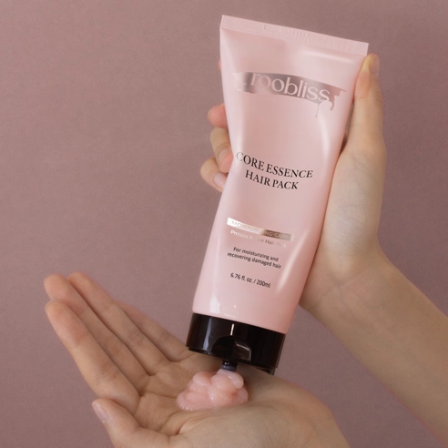 R Plus Core Essence Hair Pack [Pink], 200ml, 1pack - Image 3