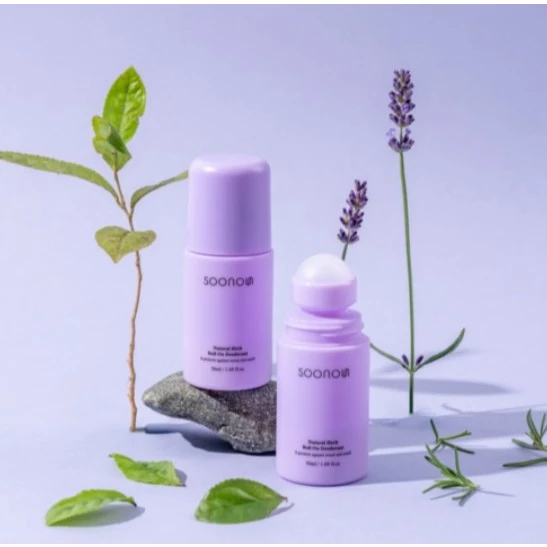 Natural Herb Roll-On Deodorant, 50ml,  Unscented, 1pack - Image 2