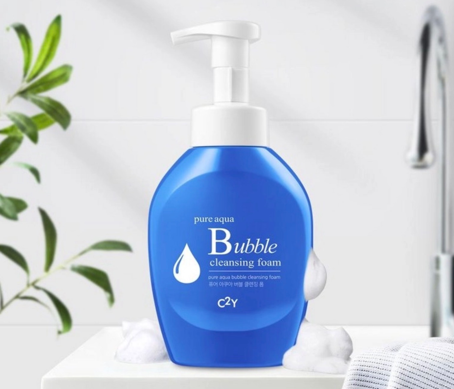 Pure Aqua Bubble Cleansing Foam, 500ml, 1pack - Image 2