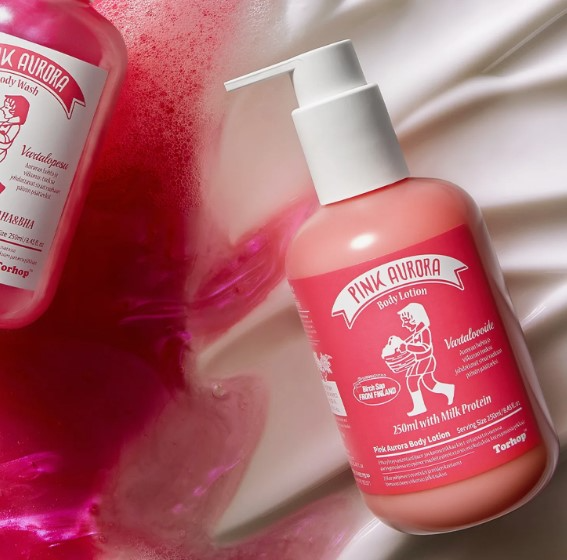 Pink Aurora Body Lotion, 250ml, 1pack - Image 2