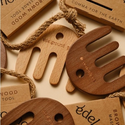 Brown Wood Massage Tool Gua Sha, 1pack - Image 2